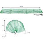 Tunnel en plastique vert 300x55x35cm Vert - Matière plastique - 55 x 35 x 300 cm