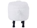 Pouf animal SHEEP Noir - Chêne clair - Blanc