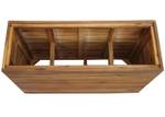 Pflanzkasten L21 Braun - Holzart/Dekor - Holz teilmassiv - 63 x 41 x 23 cm