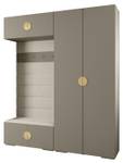 Garderobe Inova 4 Z18 Gold - Grau - Weiß - Gold