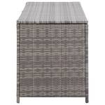 Garten-Aufbewahrungsbox Grau - Polyrattan - 50 x 60 x 120 cm