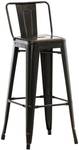 Tabouret de bar Mason Noir brillant