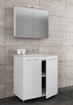 3-pièces lavabo Badinos SC Blanc crème - Blanc - Largeur : 60 cm