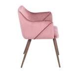 Esszimmerstühle ALDRIDGE RE (2er-Set) Pink - Metall - Textil - 53 x 75 x 54 cm