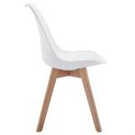 Chaises ABBY (Lot de 4) Blanc - Bois massif - 49 x 82 x 53 cm