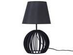 Lampe de table SAMO Noir - Bois manufacturé - 22 x 41 x 22 cm