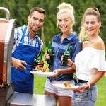 30 x BBQ Grillmatte Schwarz - Kunststoff - 50 x 1 x 40 cm