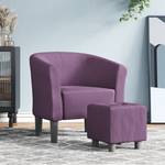 Clubsessel mit Fußhocker 3030663-2 Violett