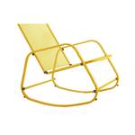 Rocking chair extérieur en acier Jaune brillant