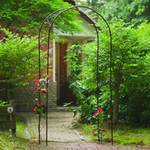 Arche de jardin Noir - Métal - 100 x 230 x 100 cm