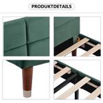 Lit double M195 Vert - Bois massif - 141 x 101 x 209 cm