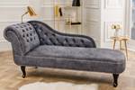 Recamiere CHESTERFIELD Grau - Textil - 170 x 79 x 61 cm