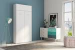 Armoire lit DYNAMO Blanc - Largeur : 101 cm