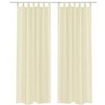 Rideau(lot de 2) 294201 Blanc crème - Hauteur : 225 cm