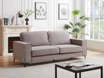 Sofa OLMEDA Grau - Textil - 86 x 88 x 219 cm