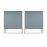 Lot de 2 stores enrouleurs gris 120 x 165 cm