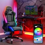 Agility Compact RGB Gaming Bürostuhl Schwarz - Multicolor - Höhe: 117 cm