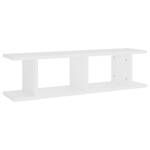 Étagère murale(lot de 2) 3008068-1 Blanc - Bois manufacturé - 18 x 20 x 75 cm