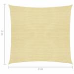 Sonnensegel 3006391-1 Beige - 200 x 200 cm