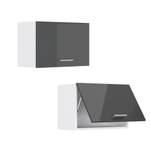 Hängeschrank R-Line 29268 Hochglanz Anthrazit - Weiß - 60 x 40 x 31 cm