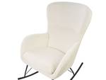 Fauteuil à bascule ANASET Noir - Crème - Blanc