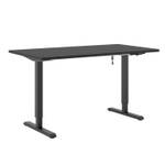 Schreibtisch höhenverstellbar HOME Schwarz - 160 x 80 cm - Schwarz