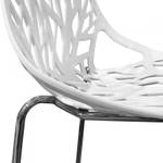 Lot 2 chaises blanches empilables - NOVA Blanc - Matière plastique - 56 x 89 x 57 cm