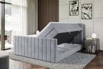 Boxspringbett EDITA-Z KING Hellgrau - Breite: 140 cm