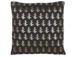 Coussin décoratif LEROY Noir - Doré - Fibres naturelles - 45 x 10 x 45 cm