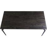 Table Bug Noir - Métal - Bois massif - Bois/Imitation - 300 x 76 x 90 cm