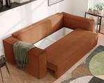 Sofa Bali Orange - Holzwerkstoff - 255 x 59 x 105 cm