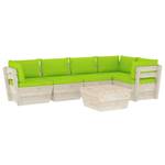 Garten-Lounge-Set (6-teilig) 3016490-14 Grün - Hellgrün