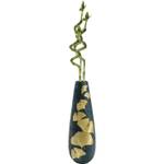 Vase Elegance Ginkgo Gold - Kunststoff - 31 x 95 x 31 cm