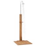 Douche de jardin Marron - Bois massif - Bois/Imitation - 75 x 210 x 75 cm