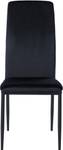 chaise salle à manger Savino Lot de 6 Noir - Fourrure synthétique