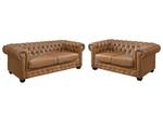 Ensemble canapé BRENTON Lot de 2 Marron