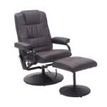 Massageliege mit Ottomane 700-037V01BN Braun - Kunstleder - 84 x 95 x 77 cm