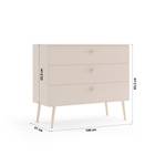 Kommode Schrank Mentona Holzwerkstoff - 41 x 85 x 100 cm