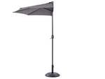 Parasol demi-rond GALATI Noir - Gris