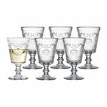 Weingläser Versailles 6er Set Glas - 8 x 14 x 8 cm