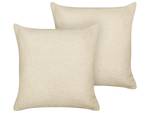 Kissen 2er Set LEUZEA Beige - 45 x 45 cm