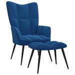 Chaise avec tabouret 3011642-2 Bleu
