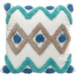 Coussin chevrons Bleu - Textile - 45 x 45 x 12 cm