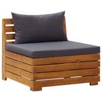 Gartensofa (2er Set) 3001853-7 Grau - Massivholz - Holzart/Dekor - 68 x 60 x 68 cm