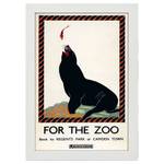 Bilderrahmen Poster 1925 Zoo Weiß