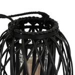 Lanterne de rue avec anse 40x Ø26cm Noir Noir - Verre - Textile - 28 x 42 x 55 cm