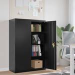 Aktenschrank 299865-2 Schwarz - Höhe: 140 cm