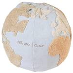 Sitzkissen Weltkarte Naturfaser - 50 x 45 x 50 cm