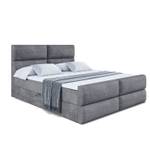 Boxspringbett BOXI3-Z Steingrau - Breite: 180 cm - H3