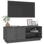 TV-Schrank D737 Grau - Massivholz - 34 x 40 x 105 cm